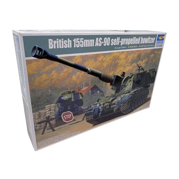Trumpeter British 155mm AS-90 Howitzer Model Kit 1:35 image number 1